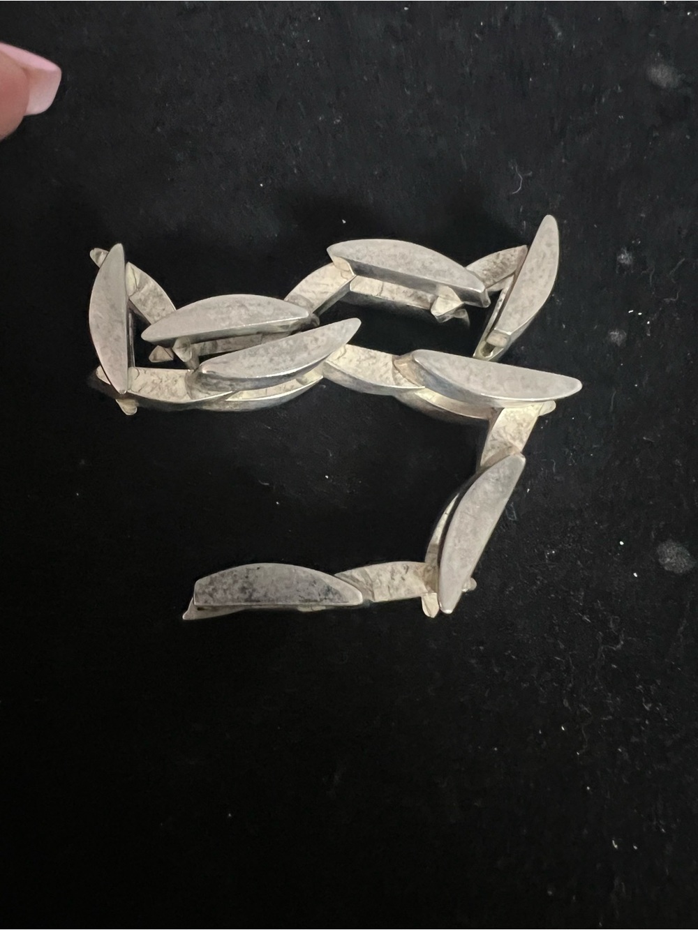 SILVER HEAVY BRACELET MARKED 925 - Picture 4 of 7